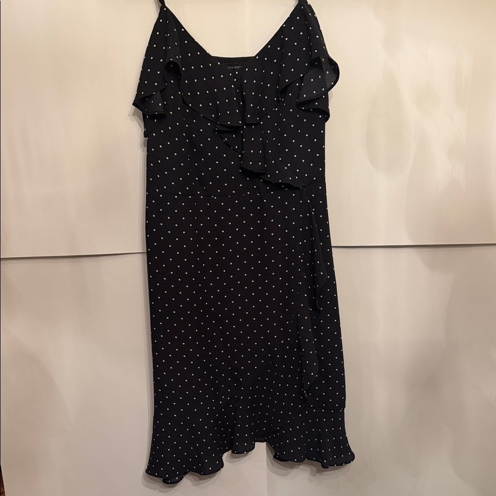 Banana Republic Black and White Asymmetrical Dress